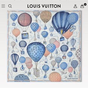 Louis Vuitton Up and Away Square 90 Scarf